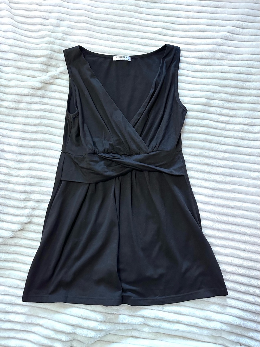 Maternity Crossover Top in Black